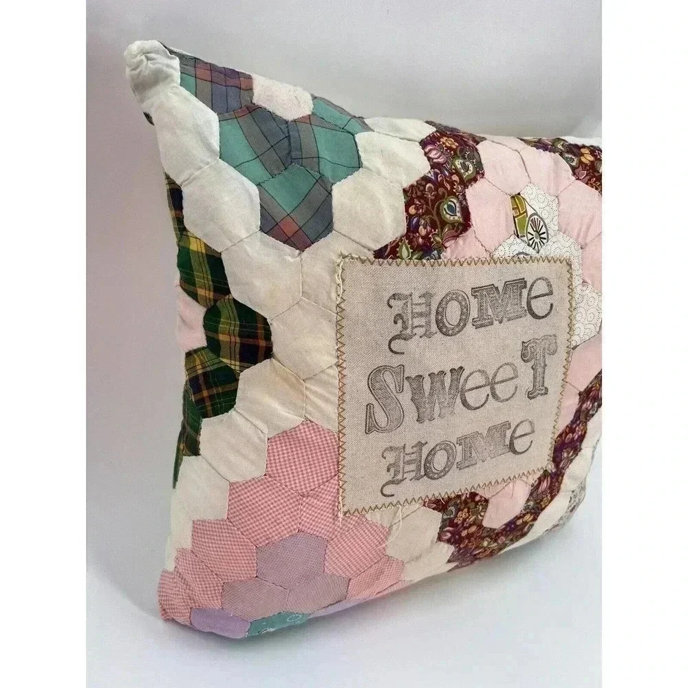 Vintage Quilted Accent Pillow 